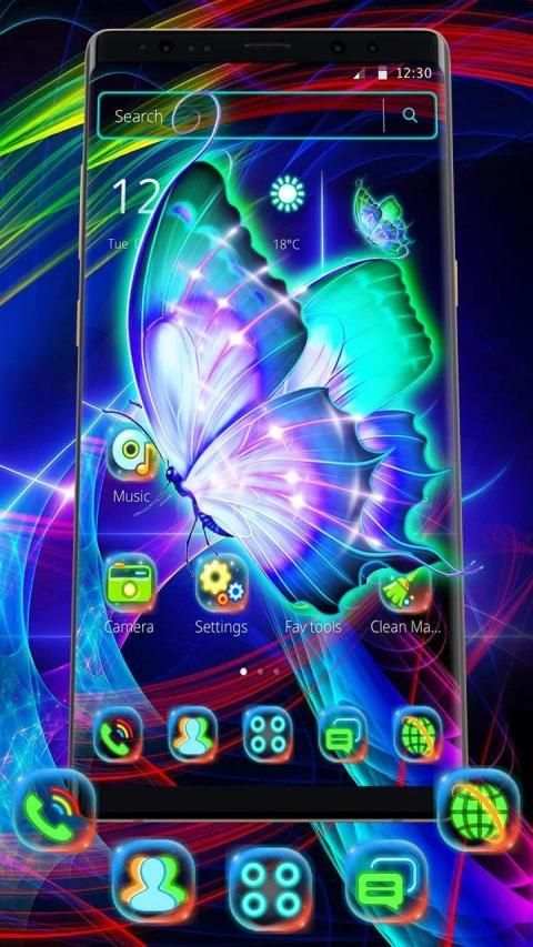 3D colorful neon theme list screenshot 4