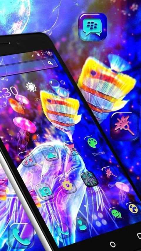 3D colorful neon theme list screenshot 1