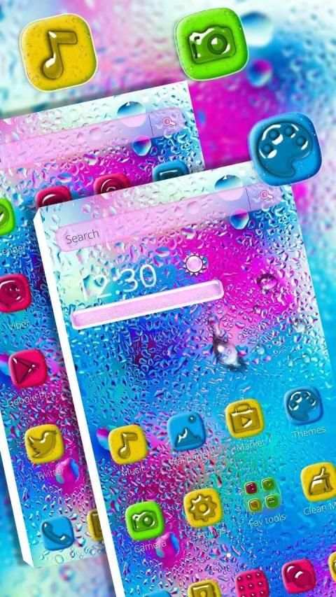 3D colorful neon theme list screenshot 3
