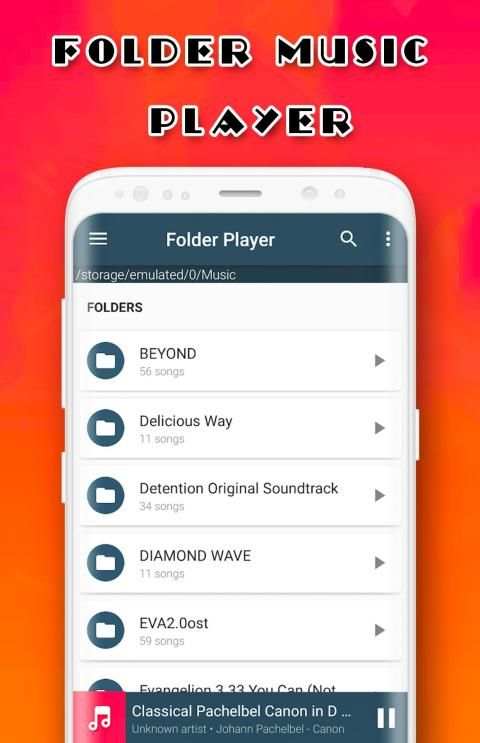 Folder Music Player Free - Music Folder स्क्रीनशॉट 1