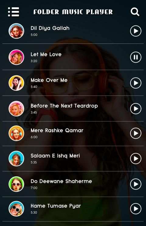 Folder Music Player Free - Music Folder स्क्रीनशॉट 4