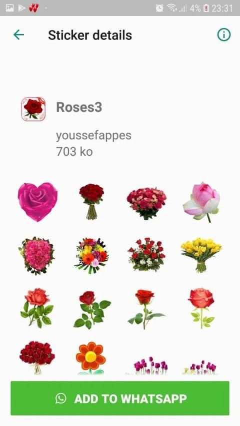 Flower Stickers for Whatsapp - WAStickerApps screenshot 2
