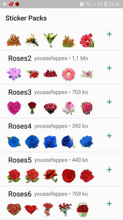 Flower Stickers for Whatsapp - WAStickerApps screenshot 3