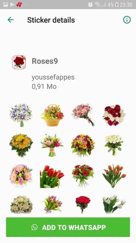 Flower Stickers for Whatsapp - WAStickerApps screenshot 4