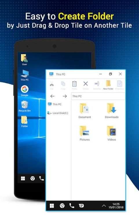 Computer new Launcher for Windows Theme screenshot 2