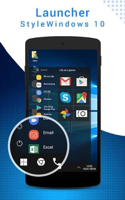 Computer new Launcher for Windows Theme screenshot 3