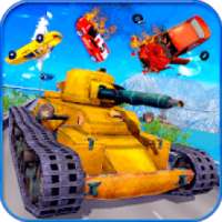 Real Tank Fighting Traffic Riding 3D