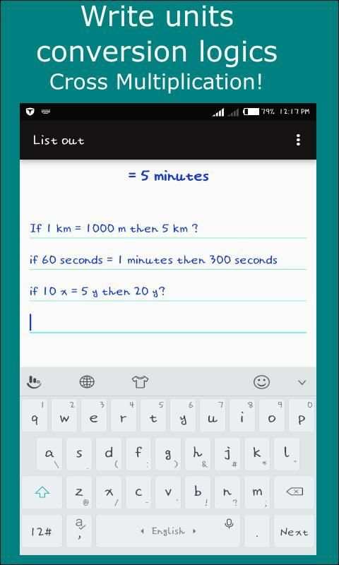 List out - mobile sheet of paper screenshot 1