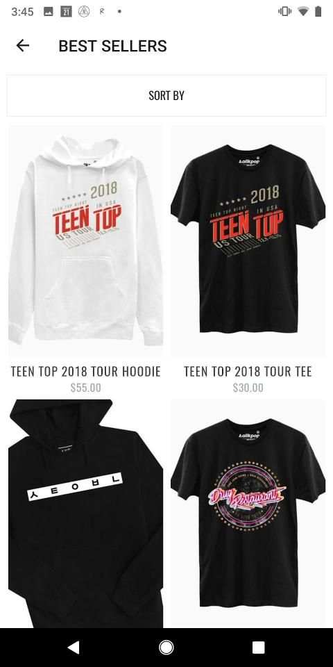 allkpop shop screenshot 1