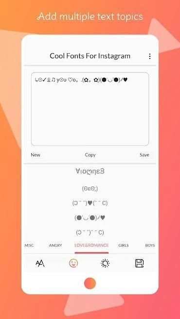 Fonts for Instagram screenshot 2