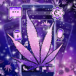 ikon Galaxy Colorful Leaf launcher Theme