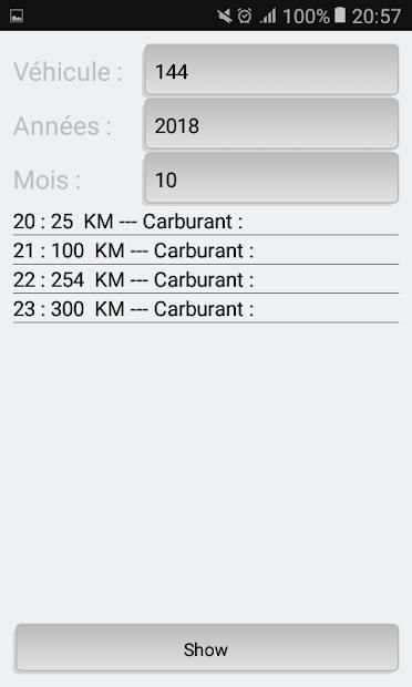 My Kilométrage screenshot 2