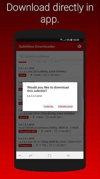 Subtitles Downloader screenshot 3