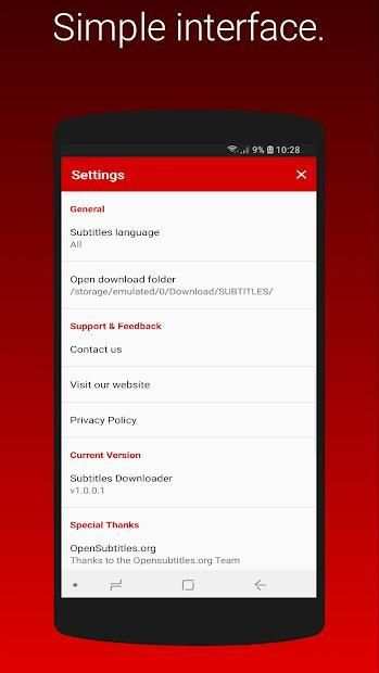 Subtitles Downloader screenshot 2