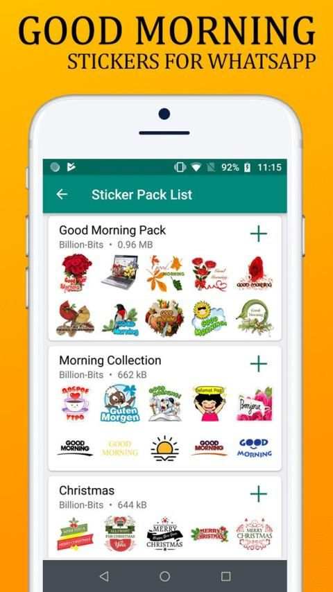 Good Morning Sticker For Whatsapp screenshot 1