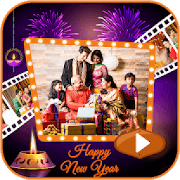 ikon Happy New Year Video Maker - Slideshow Maker