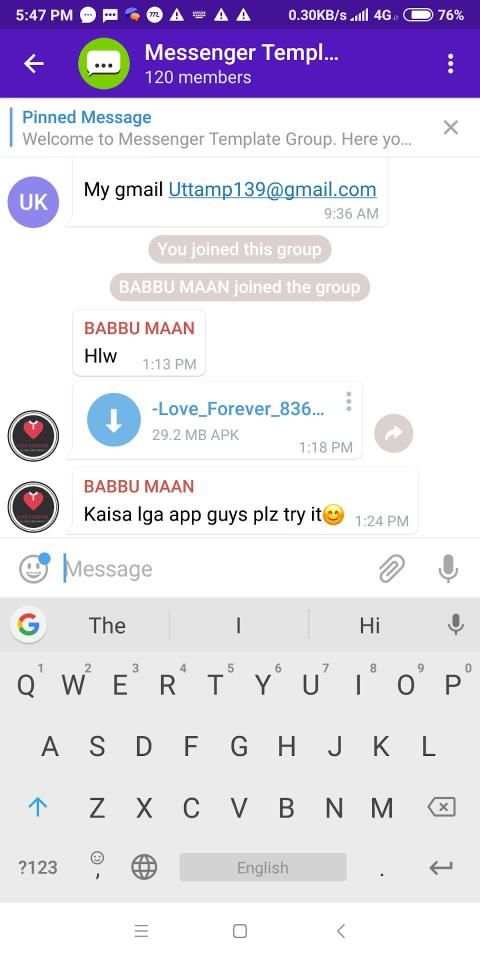 MS Messenger screenshot 1