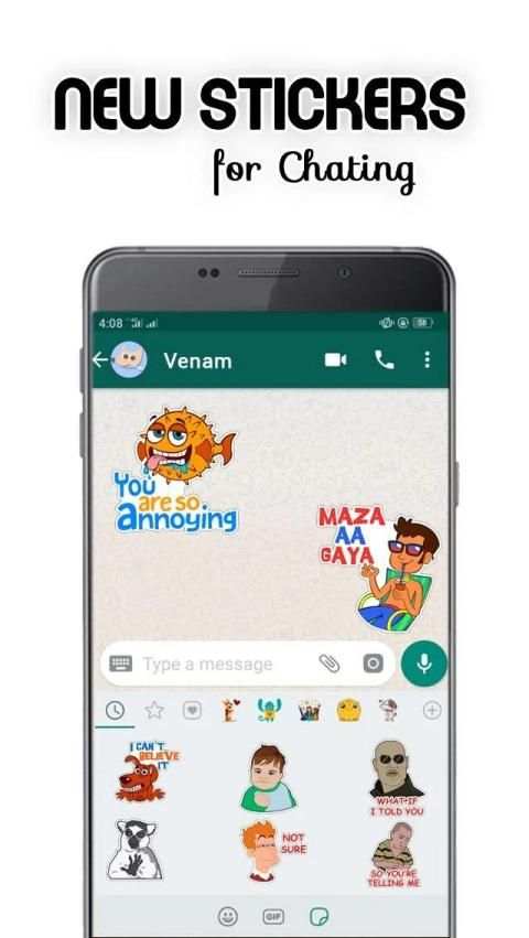 Chatting Sticker for whatapp(WAStickerApps) स्क्रीनशॉट 1