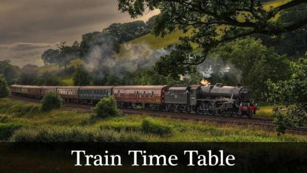Train Time Table स्क्रीनशॉट 1