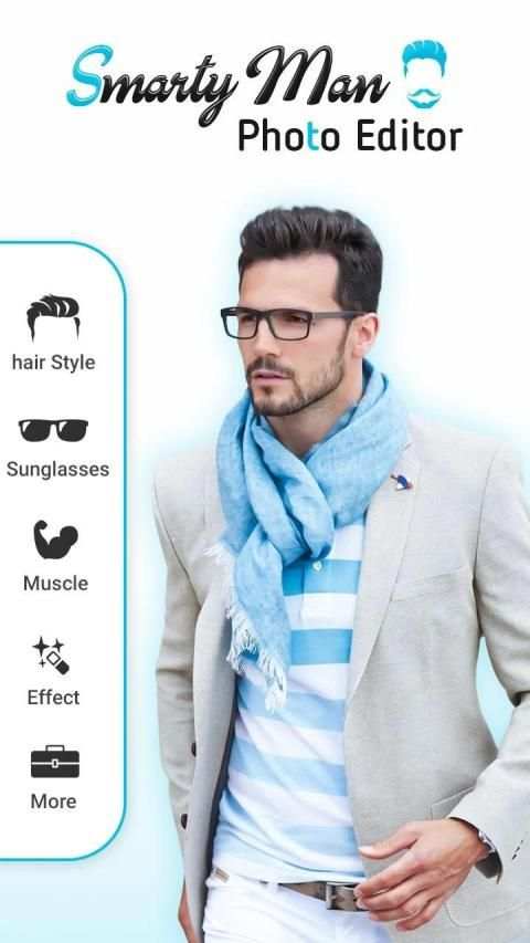 Smarty Man Photo Editor – Men Mustache, Hairstyle स्क्रीनशॉट 1