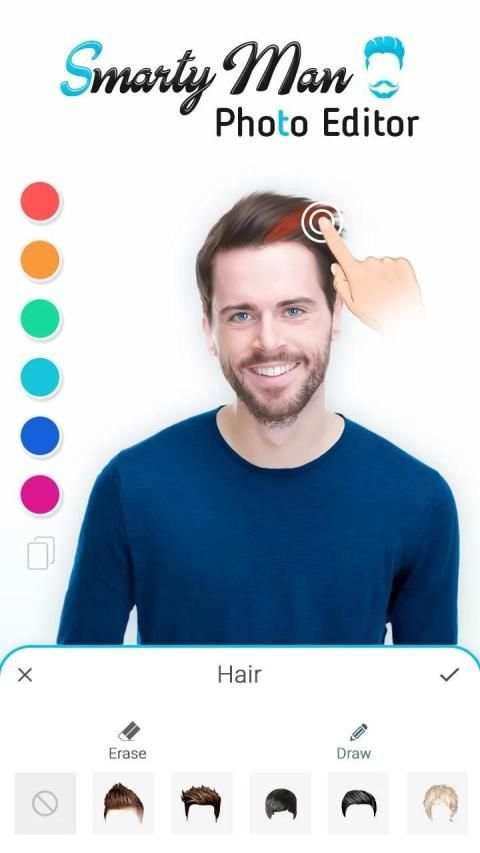 Smarty Man Photo Editor – Men Mustache, Hairstyle स्क्रीनशॉट 4