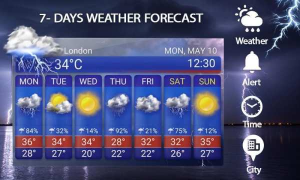 Weather: Clock and Widget screenshot 1
