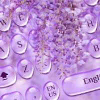 Purple Drop Flower keyboard