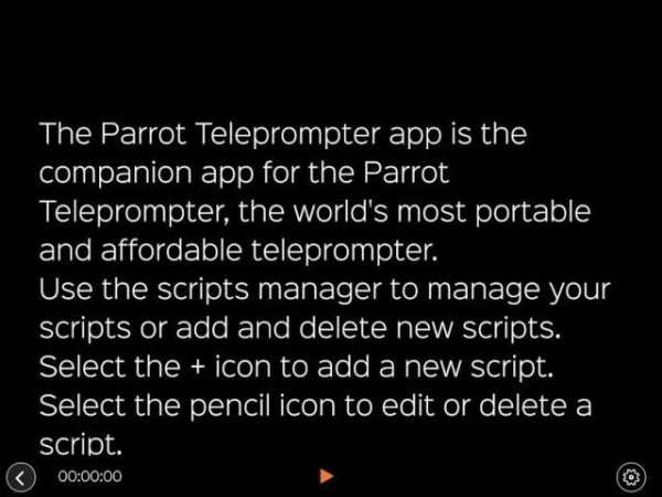 Parrot Teleprompter स्क्रीनशॉट 2