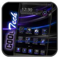 Cool Neon Purple BlackTechnology Theme on 9Apps
