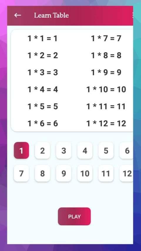 Multiplication Tables – Maths Game for Fun & Learn स्क्रीनशॉट 2