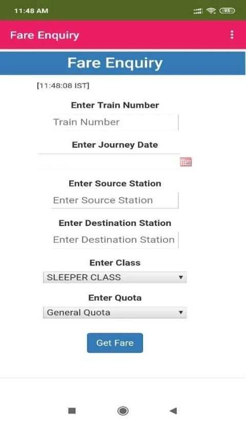 Indian Railway Live Status: PNR, Spot ur Train etc screenshot 1