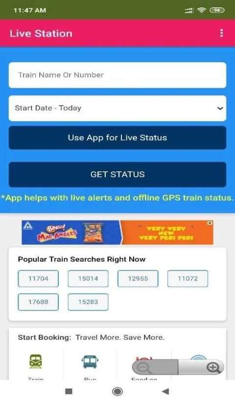 Indian Railway Live Status: PNR, Spot ur Train etc screenshot 2