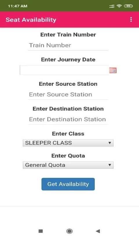Indian Railway Live Status: PNR, Spot ur Train etc screenshot 3