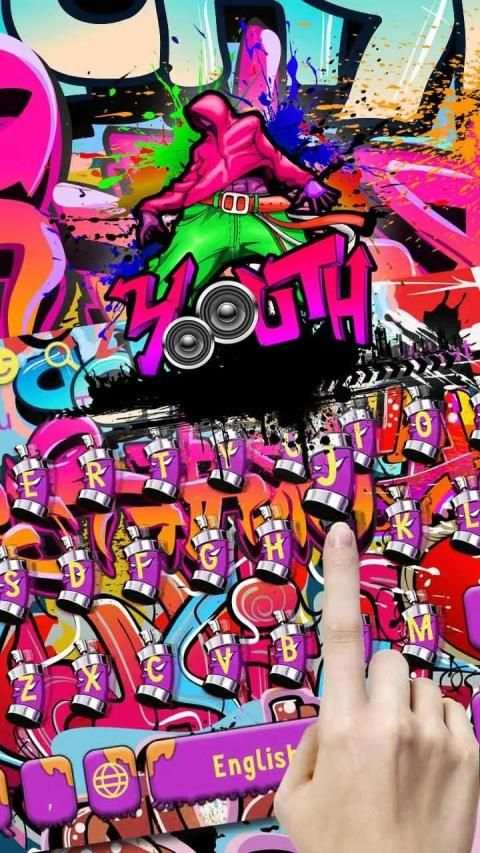 Reggae Graffiti Keyboard screenshot 2