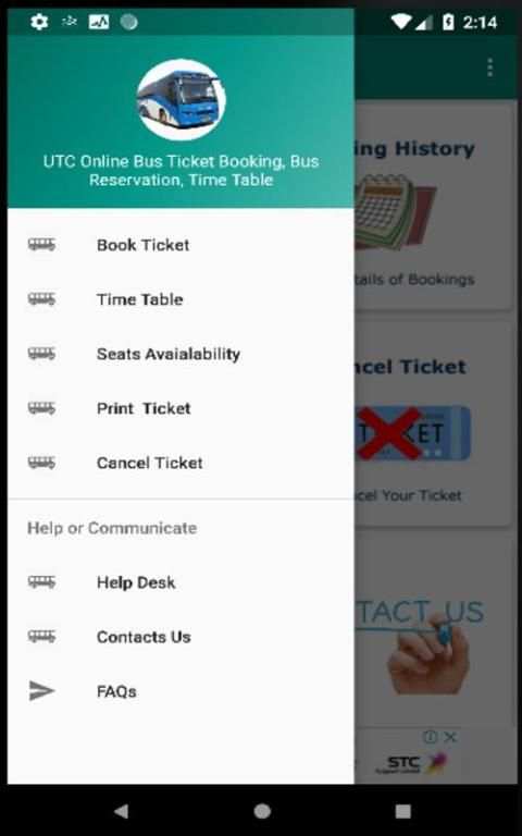 UTC Online Bus Booking-Bus Booking For UTC screenshot 2