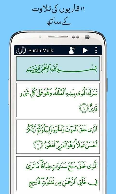 Surah Mulk, Urdu Translation Mp3 Audio, Offline स्क्रीनशॉट 11