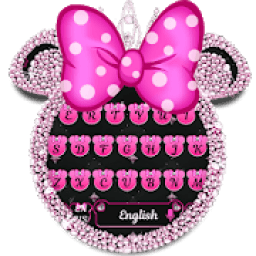Glitter Minny theme keyboard आइकन
