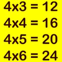 Multiplication tables on 9Apps