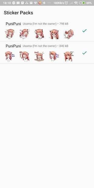WhatsApp PuniPuni Sticker screenshot 3