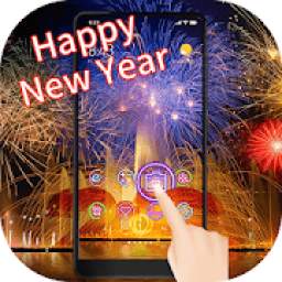 Happy New Year Theme With Firework Wallpaper
