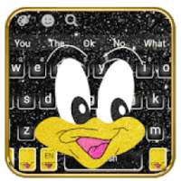 Cute Black Duck Cartoon Keyboard Theme*
