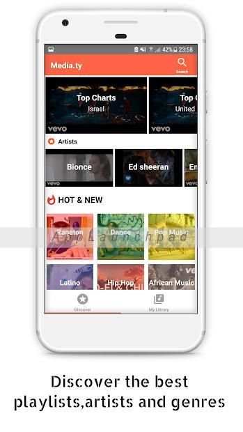 Free Music for Youtube Player: Media.ty screenshot 4