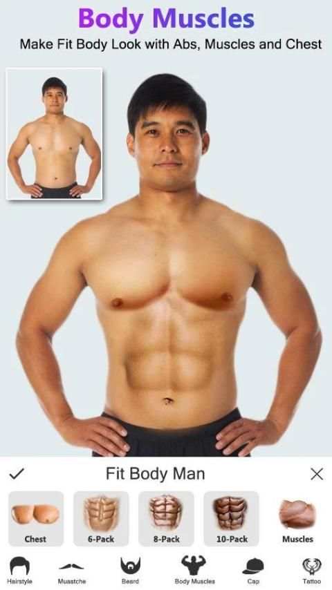 Manly : Body Muscles Editor & Stylish Look screenshot 8