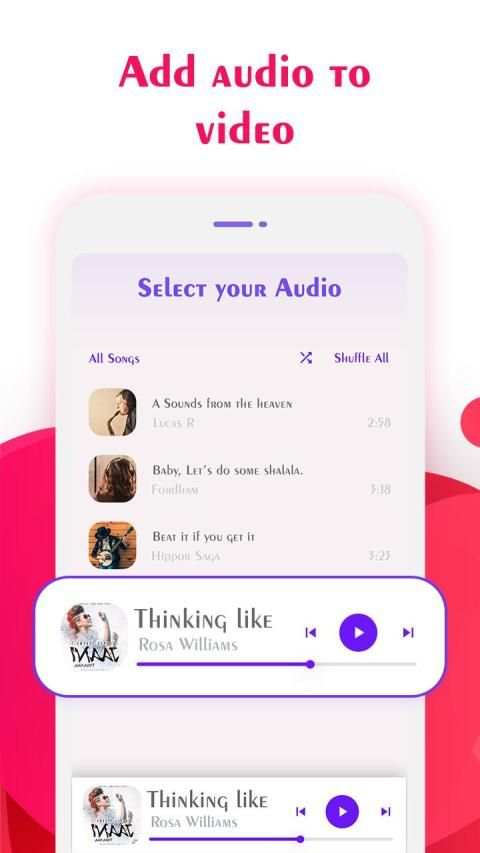Audio Video Mixer: Add, Remove Audio from Video स्क्रीनशॉट 4