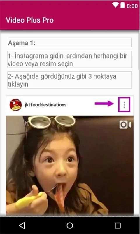 Gram Video indir Instagram screenshot 1
