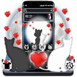 Cute Cat Love Launcher Theme