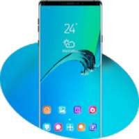 Abstract pure simple water wave gradient theme