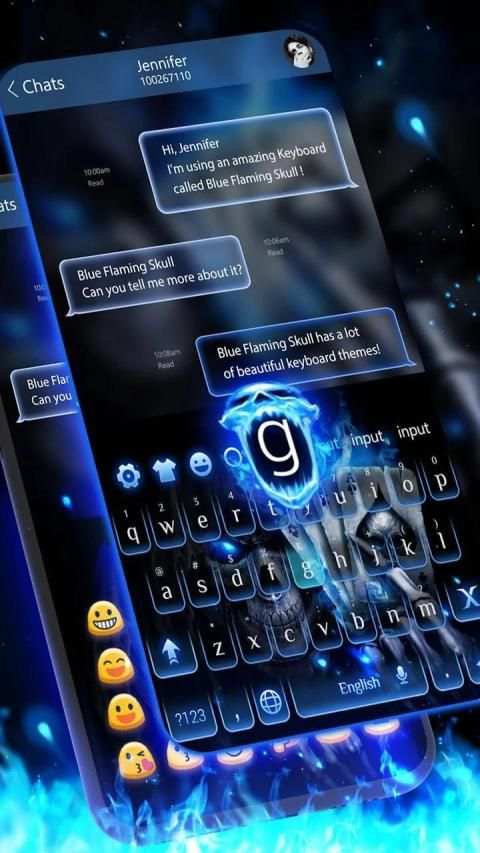 Horrible 3D Porker Skull Keyboard स्क्रीनशॉट 4