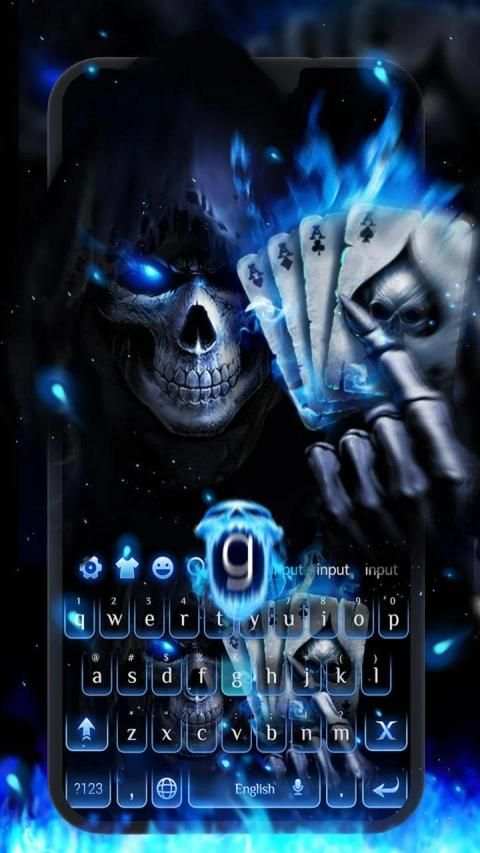 Horrible 3D Porker Skull Keyboard स्क्रीनशॉट 5