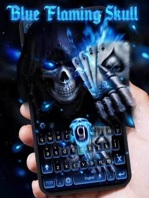 Horrible 3D Porker Skull Keyboard स्क्रीनशॉट 3